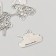 Decor Metal for creativity "Tank with a star" 1.5x2.5 cm
