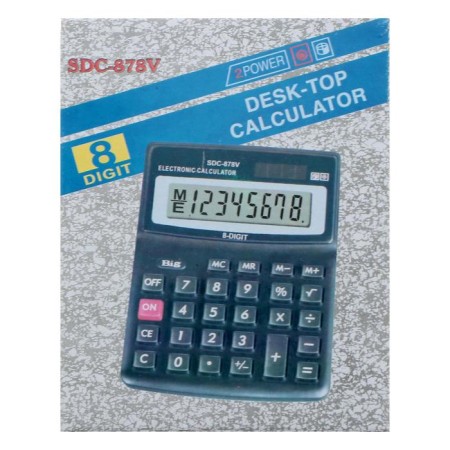Desktop calculator, 8 - discharge, SDC - 878V-5