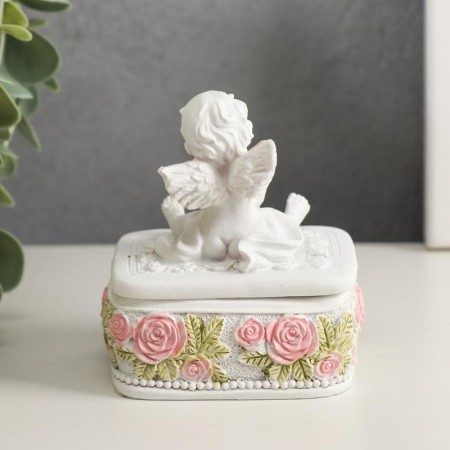 Polystone box "Snowty Angel" MIX 9x6.1x6.7 cm-3
