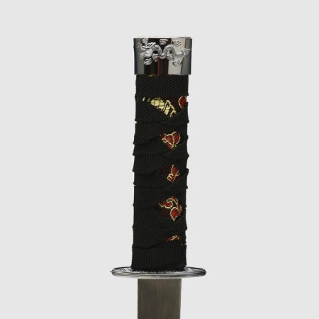 Souvenir weapon "Katana", black scabbard with patterns in the form of a dragon, 47 cm-4