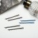 Invisibility for hair "Classic relief" (set 15 pcs) 6.5 cm, mix