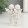 Polystone souvenir "Snow White Angels Crystal Heart" 5.6x4.3x2.3 cm