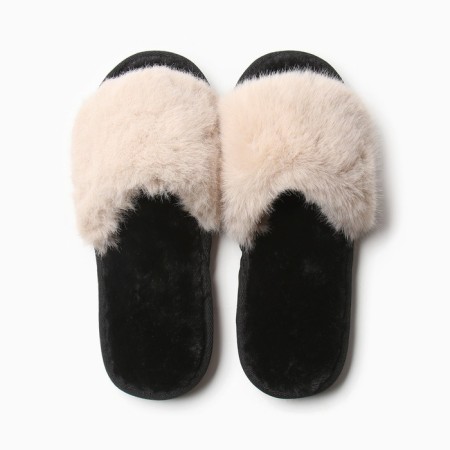 Women's slippers with an open nose size 37-38, coffee color-9