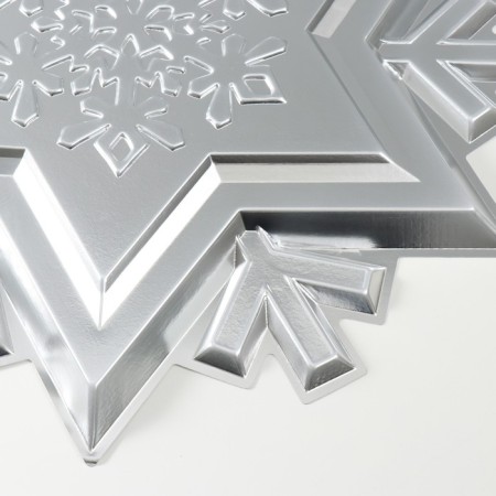 Figure "Snowflake" Big silver, half, 66.7x63.5 cm-2