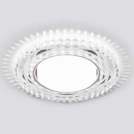 A spotlight with LED lighting Elektrostandard, Britel, 133x133 mm, LED, 4200K, white, mirror color