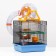A cage for rodents, two -tier, with a shelf, a house and a ball, 28 x 24.5 x 31 cm, mix