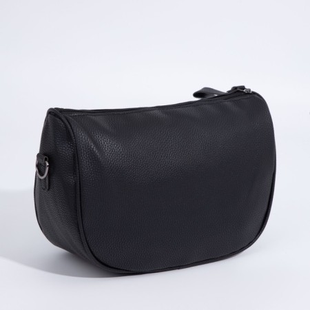 Bag Cross-Bodi with a zipper, black color-1