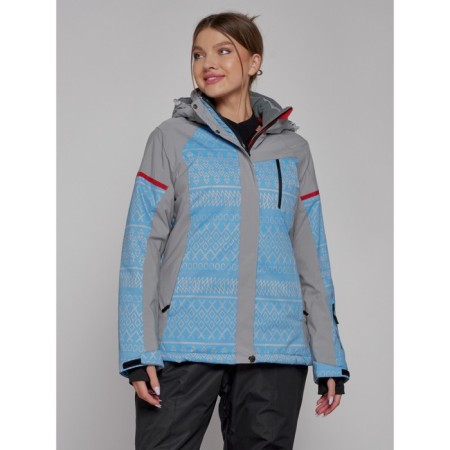 Ski jacket female winter, size 42, blue color
