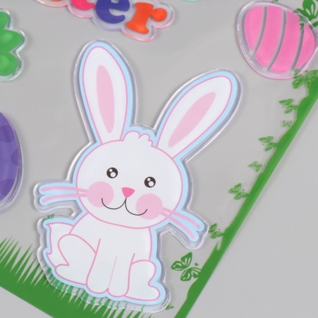 Silicon sticker on the glass "Happy Easter" 19.5x19.5 cm 7882176-2