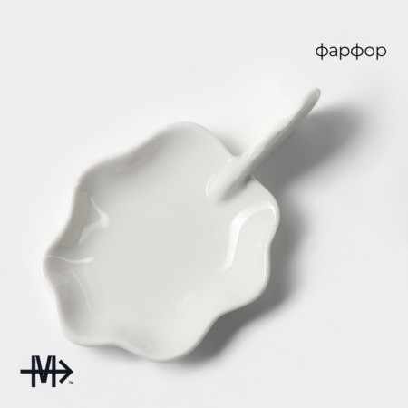 Porcelain Magistro "Flower", 9.6 × 5.6 cm, white color-2