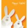 A set of napkins for setting the table "Easter hares of Naiv", rectangular, size 32x46 cm, 4 pcs