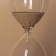 Sanding clock "Vitani", souvenir, 5 x 12.5 cm, gold sand