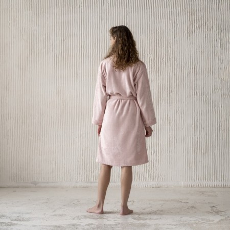 Tao robe, size XL, gray-pink color-3