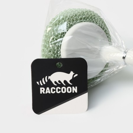 Washing dishes with a plastic sponge Raccoon Breeze, 30 × 6 cm-6