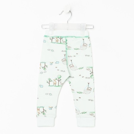 Pants children, green color, height 62 cm-1