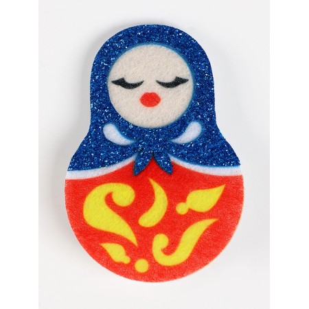 Carnival set "Marfushenka-Dushenka": A scarf and brooch-2