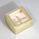 Capcake box, confectionery packaging with a window, 4 champagne cells, 16 x 16 x 10 cm