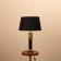 Bruno tablet lamp black/golden 1x40W, E27, 50x50x78 cm