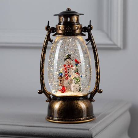 LED figure "Two snowmen" 14 × 23.5 × 11 cm, plastic, AAX3 batteries (not in the kit), USB, glow warm white