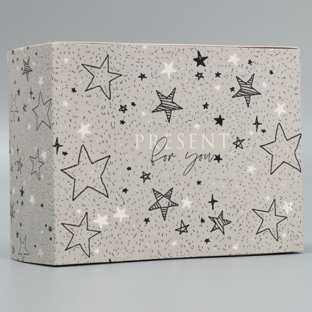 Gift folding box, packaging, “stars”, 20 x 15 x 8 cm-1