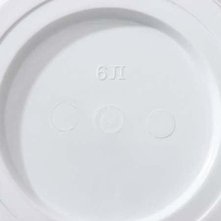 Pot with the pallet "Baikal", 6 l, the color is white-3