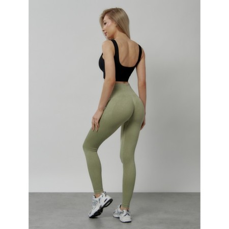 Lingins for fitness women, size 46, khaki color-2