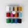 A set of metallized threads, 12 pcs, 91 ± 1 m, color colorful color
