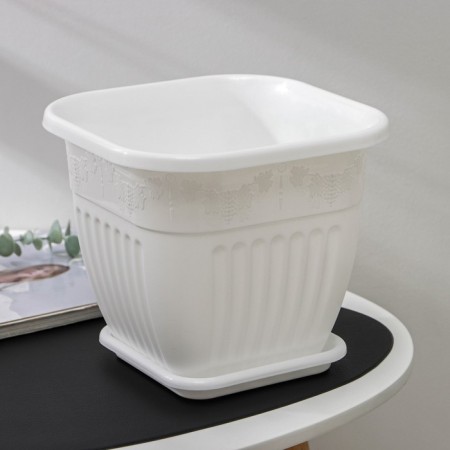 Pot with the Podon "Lausanne", 5 l, the color is white-1