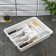 Little tray for cutlery, 2-tier, pistachio color