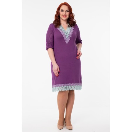 Female dress, size 56, purple color-3
