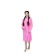 Children's robe with a hood, size 34, pink color