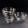 Set of salad bowls "Serpentine", 3 items: 1.75, 800 ml, 250 ml, gold spraying color