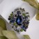 Brooch "Empress" Self -color, color in silver