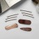 Invisible hair "Atlas" (set 9 pcs) 5 cm, coffee