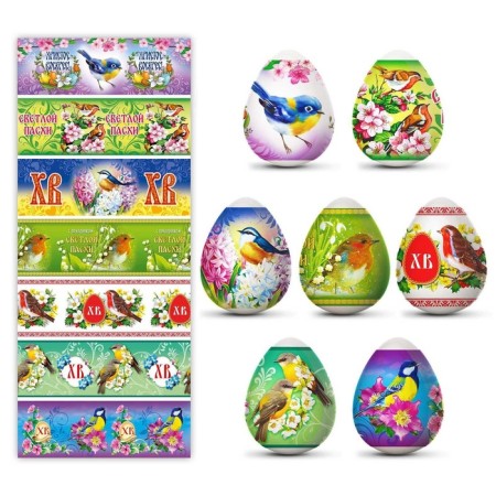 Easter heat -assembly film "Birds" for 7 eggs-1