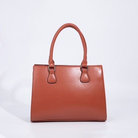 Women's bag El Masta with a zipper, external pocket, long belt, redhead color-3