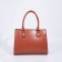 Women's bag El Masta with a zipper, external pocket, long belt, redhead color