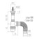 Siphon for the Viant sink "Profi" 1½ "- d = 40 mm, grille d = 70 mm, c corrugation d = 40