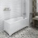 Bath screen Vannesa 2-31-0-2-0-237 "Vesta", 70 cm, mount, right