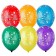 Shar Latex 14 "Happy Birthday!", Crystal, set 25 pcs., Mix color
