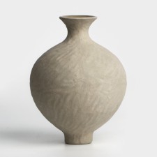 Ваза для цветов декоративная Art цвет белый 20 х 14 х 14 см