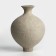 Vase for flowers decorative art color white 20 x 14 x 14 cm