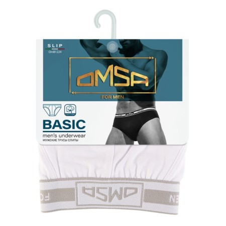 Men's slips Omsa 1224, size 50, Bianco color-2