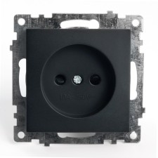 1-seater socket with a protective curtain (mechanism) b/h, 250V, 10A, Catherine series, GLS10-7109-05, 1022736
