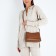 Cross-Bodi Bag on a zipper, brown color