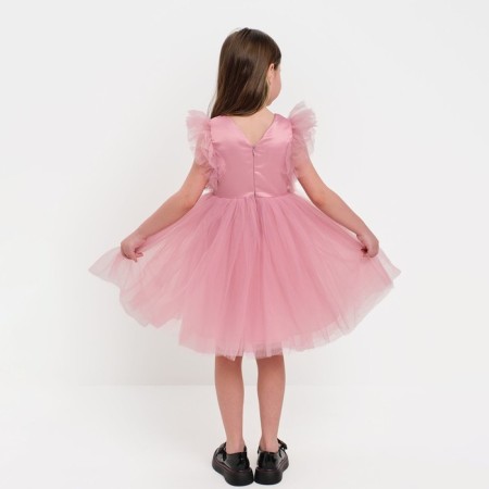 Children's dress with wings Kaftan p. 32 (110-116 cm), pink-8