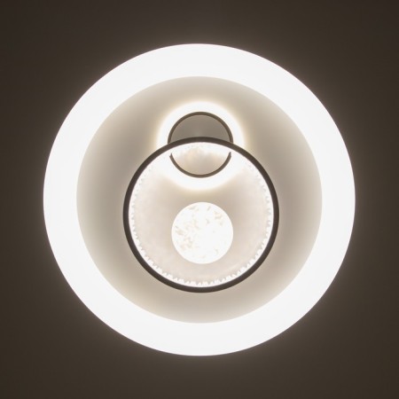 Lamp "Inero" LED 120W white-black 49x49x7 cm-2