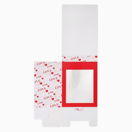 Gift folding box with 3D effect, packaging, “Love You”, 18 x 14 x 23 cm-12
