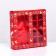Box for sweets, 8 sweets and chocolate, 17.7 x 17.7 x 3.8 cm "Christmas tree toys"