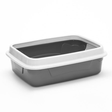 Toilet with a grid, 45x34x15 cm, gray-2